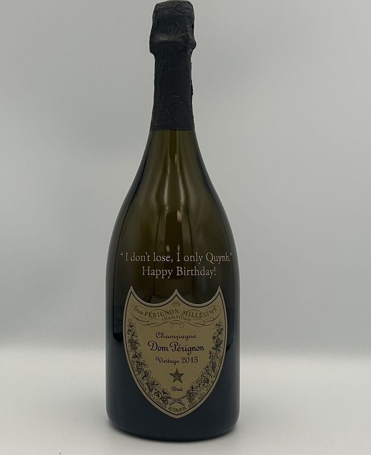 glass-engraving: Dom Perignon Engraving
